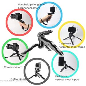 Mini Statief - Tripod - Selfie - Handvat Stabilizer- Voor Gopro insta360 Camera Smartphone -Stabilizer Folding Tripod- Houder - Camera grip - DSLR - Statief - Selfistick