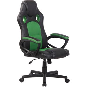 Gamingstoel deluxe - Groen - Verstelbaar - Stoel - Gamingstoel met voetensteun - Ergonomische bureaustoel