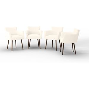 NADUVI Collection Set van 4 eetkamerstoelen Billie