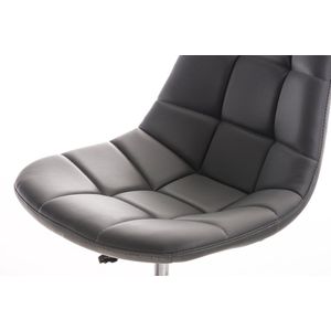 Bureaustoel Derdi Designer - Wit - Voor volwassenen - Op wielen - Kunstleer - Ergonomische bureaustoel - In hoogte verstelbaar