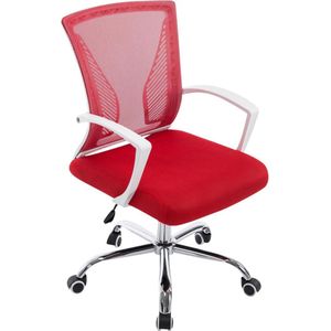 Ergonomische Bureaustoel Classico - Op wielen - Rood - Voor volwassenen - Gamingstoel stof - In hoogte verstelbaar