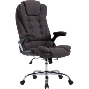 Premium Bureaustoel Genesio XL - stof - Grijs - Op wielen - Ergonomische bureaustoel - Voor volwassenen - In hoogte verstelbaar