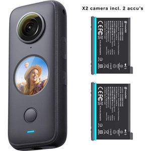 Insta360 One X2 Dual Battery Bundel - Actioncam inclusief 2 accu's