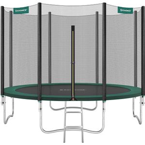 Trampoline Doda PRO - 366 cm - Met veiligheidsnet & ladder - Groen - Rond - Tuin - tot 150 kg belasting