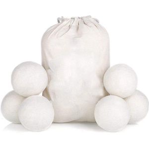 6 Droger bal - Wasdroger Herbruikbare Wollen Droger Ballen - Wasballen - Droogballen Voor Snellere Droogtijd - dryerballs - Set 6 Stuks - drogerballen voor wasdroger