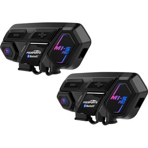 Intercom Motor Helm - Motorhelm Headset - Motor Intercom - Motor Communicatie - 2 Stuks - Bluetooth 5.0 - Bluetooth Intercom Systeem