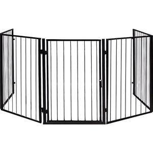 Haardscherm XXL - Veiligheidshek metaal 305 cm - Voor Huisdieren & Kinderen - Kachelhek - Veiligheidsrooster Voor Open Haard