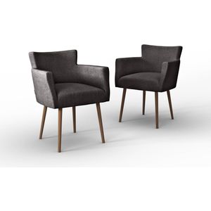 Set van 2 eetkamerstoelen Billie linnen | NADUVI Collection