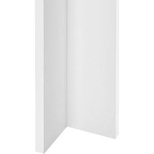 Eettafel Antonia - Vierkant - 80x80x76 cm - Donkergrijs en Wit - Modern Design