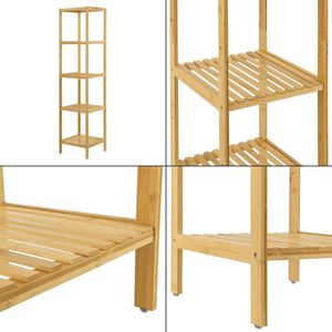 Bamboe Opbergrek Emerie - Staand rek - Met 5 planken - Modern design