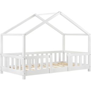 Kinderbed Jose - Met valbeveiliging - 70x140 cm - Wit - Voor meisjes - Voor jongens - Voor kinderen