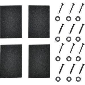 Tafelpoot Sandra - Stalen Onderstel - Set van 2 - U Tafelpoot - 30x43 cm - Zwart