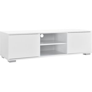 TV meubel Rita - TV meubel - MDF - 34,5x120x40 cm - Wit Hoogglans - Modern Design