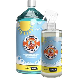 Bubbel voordeelpakket - Chloorvrije waterbehandeling + Schuimverwijderaar (Foam Down) - Chloorvrij wateronderhoud - jacuzzi wateronderhoud - jacuzzi waterbehandeling