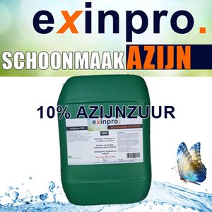 exinpro Schoonmaakazijn 5L | 10% Azijnzuur | Hoge percentage voor krachtige werking | Ontkalken, ontvetten en reinigen