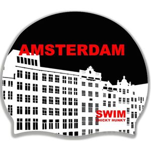 Siliconen badmuts AMSTERDAM Silicone Swim Caps - Unisex | Swim Chicky & Swim Hunky