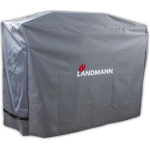 Landmann Premium Polyester beschermhoes XL H 120 x B 145 x D 60 cm Grijs - BBQ hoes - Regenbestendig - Waterdicht