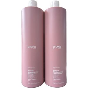 previa Smoothing Keratin Straightening Shampoo and Conditioner (2x 1000ml)