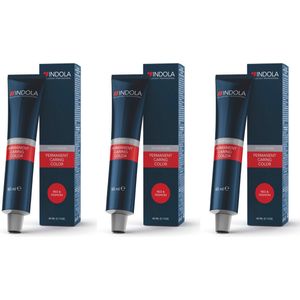 Indola Profession Permanent Caring Color Red & Fashion 60ml – 5.56 licht bruin mahonie rood - 3 tubes