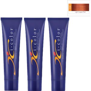 ISO i color Permanent Conditioning Crème Color 60m 7CR Light Copper Red x 3 tubes