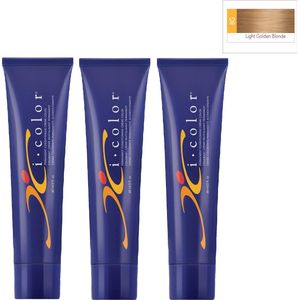 ISO i color Permanent Conditioning Crème Color 60ml 8G Light Golden Blonde x 3 tubes