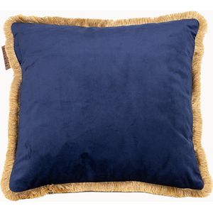 Carino - Navy - Velvet Fringe Gold