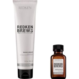 Redken Brews Shave Cream 150ml + Beard and Skin Oil 30ml