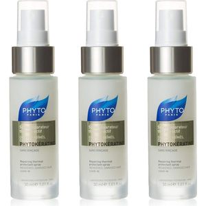 Phyto Paris Phytokératine Repairing thermal protectant spray Weakened, Damaged Hair 30ml x 3