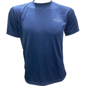 Mr Padel - Padelshirt - Donkerblauw - Dry-T Technologie - Lichtgewicht Polyester
