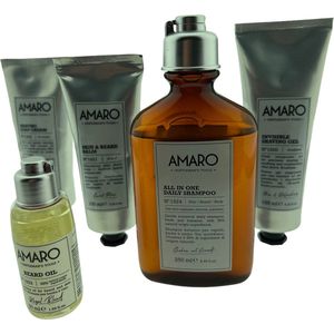 CADEAUTIP Amaro Set van 5 Baard/ Haar producten SALE