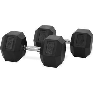 PH Fitness Hexa Dumbbell Set 35KG - 2 STUKS - Kwalitatieve Hexagon Dumbbells - Gewichten voor CrossFit en Krachttraining - Hexa Dumbells