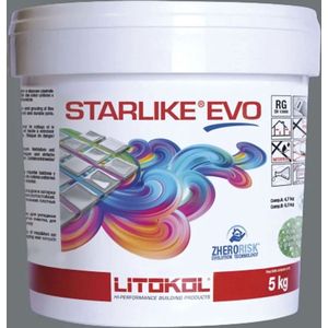 Litokol starlike evo 130 grigio ardesia 2,5kg - Voegmiddel - Kleur Grijs - Epoxymiddel - Lijm