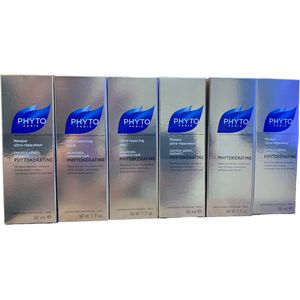 Multibundel 6x Phyto Paris Phytokératine Masker Ultra Repair 50 ml tegen Beschadigd en Broos haar