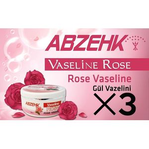 Abzehk Vaseline Rose 100ml - 3 stuks