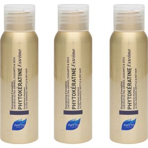 Phyto Paris Phytokératine Extrême Exceptional shampoo Ultra-Damaged, Brittle & Dry Hair 50ml x 3