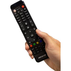 Afstandsbediening Amiko Universeel | Amiko IPTV Afstandsbediening | Zwart | Makkelijk in gebruik | 2 stuk