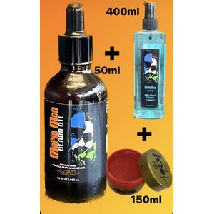 Mafia Men Baardolie + Aftershave Cologne Privé + Haarwax 10 Wanted