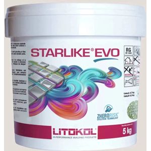 Litokol starlike evo 205 travertino 2,5kg - Voegmiddel - Kleur Bruin - Epoxymiddel - Lijm