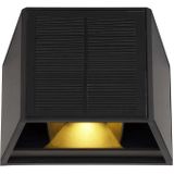 LED Cube Wandlamp op Solar | 1 Watt | Schemersensor | 3000K - Warm wit