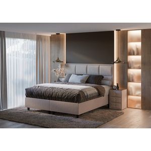 Bed 160x200 luxe hoofdboard + matras