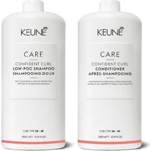 Keune Care Confident Curl Shampoo 1000ml & Conditioner 1000ml - OUTLET