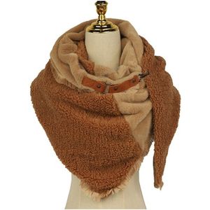 Sjaal Barrow - Omslagdoek - Vachtsjaal - Teddy/Faux Fur - Camel