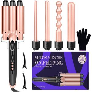 Easier Life Wafelang Pro - Golvenkrultang - Keramische Krultang - Keramische Krultang - Wafeltang Haar - Wave krultang - Waver - Curling Iron