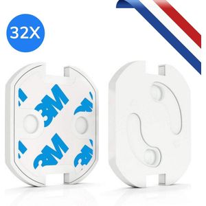 32 stuks - Stopcontact Beveiliging - Nederlands - Zelfklevend - Stopcontactbeschermers - Stopcontactbeveiliging