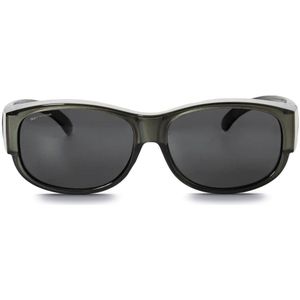 IKY EYEWEAR overzet zonnebril OB-1001D1-grijs-metallic