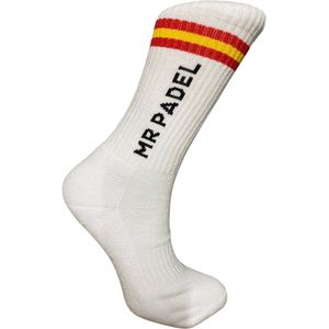 Mr Padel Spain- Witte sport sokken maat 42-46