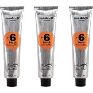 mashUp haircare N° 6 Peach Colouring Mask 125ml - 3 stuks