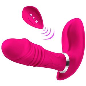 Sucking Vibrator - Women - G Spot - MEIPER - Dildo - Wearable Sucking Dildo Vibrator - Pink - Roze - Vrouwen - Vibrator