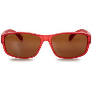 IKY EYEWEAR overzet zonnebril OB-1004C3-rood-semi-transparant