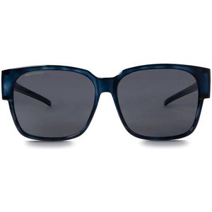 IKY EYEWEAR overzet zonnebril dames OB-1011B2-blauw-havana